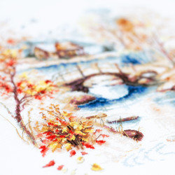 Cross stitch kit  Autumn Watercolor 26 x 30 cm 250-068