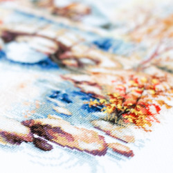 Cross stitch kit  Autumn Watercolor 26 x 30 cm 250-068