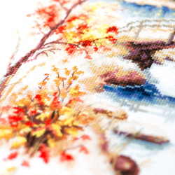 Cross stitch kit  Autumn Watercolor 26 x 30 cm 250-068