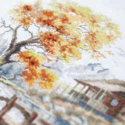 Cross stitch kit  Autumn in the Mountains 26 x 30 cm 250-069