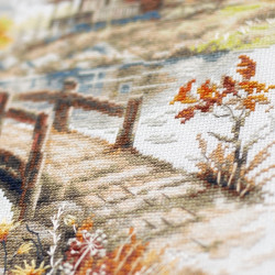Cross stitch kit  Autumn in the Mountains 26 x 30 cm 250-069