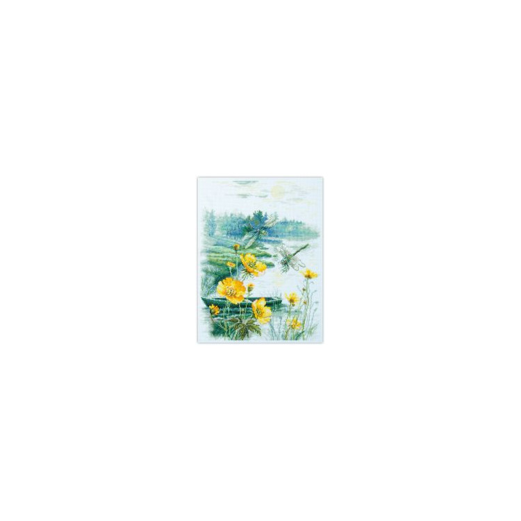 Cross stitch kit  Foggy Morning 26 x 38 cm 250-070
