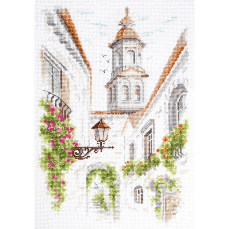 Cross stitch kit  Old Street 18 x 26 cm 250-214