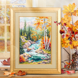 Cross stitch kit  Mountain Creek 27 x 40 cm 250-330