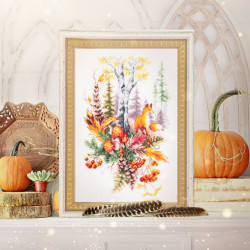 Cross stitch kit  Autumn Forest Spirit 17 x 27 cm 250-698