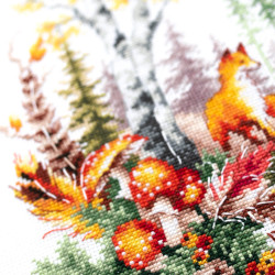 Cross stitch kit  Autumn Forest Spirit 17 x 27 cm 250-698