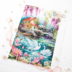 Cross stitch kit Dream Lake 30 x 45 cm 250-705