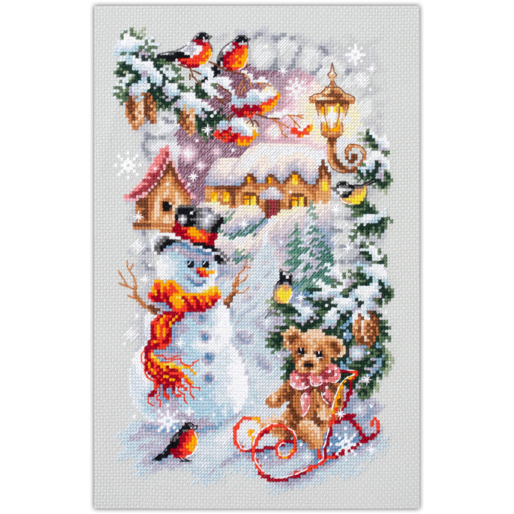 Cross stitch kit Winter Holiday 17 x 27 cm 250-735