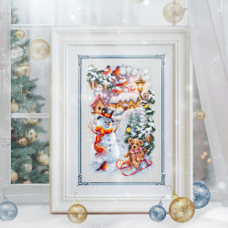 Cross stitch kit Winter Holiday 17 x 27 cm 250-735