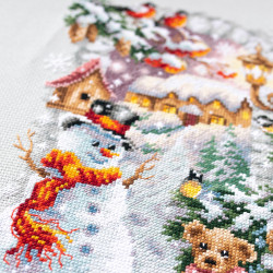 Cross stitch kit Winter Holiday 17 x 27 cm 250-735