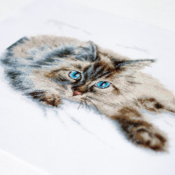 Cross stitch kit  Fluffy Happiness 28 x 18 cm 260-170
