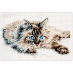 Cross stitch kit  Fluffy Happiness 28 x 18 cm 260-170