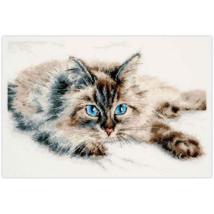 Cross stitch kit  Fluffy Happiness 28 x 18 cm 260-170