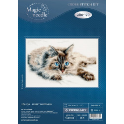 Cross stitch kit  Fluffy Happiness 28 x 18 cm 260-170