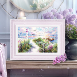 Cross stitch kit  The Light of Home 32 ? 20 cm 350-740 MN-350-740