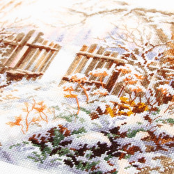 Cross stitch kit  Winter Yard 27 x 20 cm 350-742
