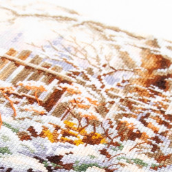 Cross stitch kit  Winter Yard 27 x 20 cm 350-742
