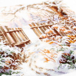 Cross stitch kit  Winter Yard 27 x 20 cm 350-742