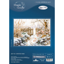Cross stitch kit  Winter Yard 27 x 20 cm 350-742