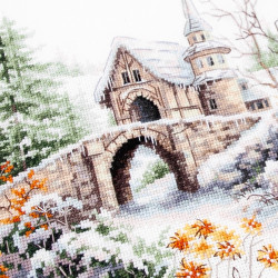 Cross stitch kit  In Winter Dreams 26 x 26 cm 350-743