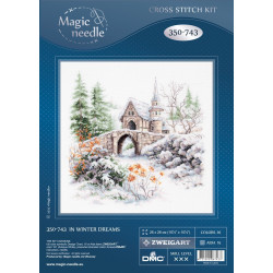 Cross stitch kit  In Winter Dreams 26 x 26 cm 350-743