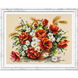 Cross stitch kit  Bouquet of wildflowers 27 x 21 cm 40-67