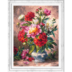 Cross stitch kit  Peonies 28 x 35 cm 40-69