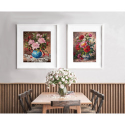 Cross stitch kit  Peonies 28 x 35 cm 40-69