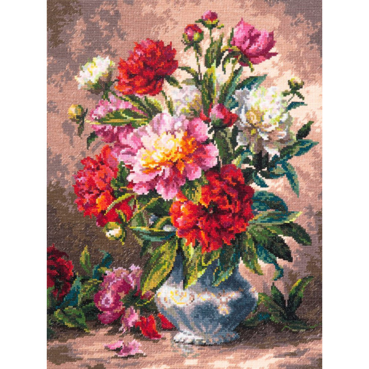 Cross stitch kit  Peonies 28 x 35 cm 40-69