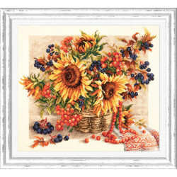 Cross stitch kit  Rowanberries garland  40 x 34 cm 40-76