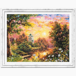 Cross stitch kit  Sunset 40 x 31 cm 43-08