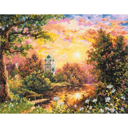 Cross stitch kit  Sunset 40 x 31 cm 43-08