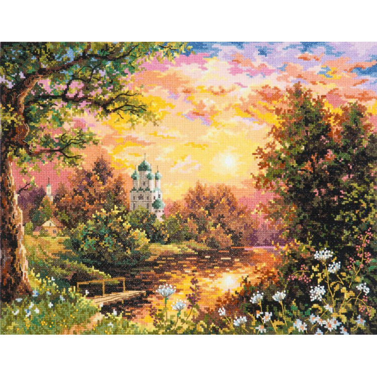 Cross stitch kit  Sunset 40 x 31 cm 43-08