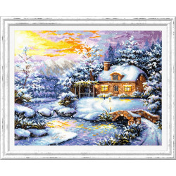 Cross stitch kit  Winter's tale 40 x 32 cm 45-08