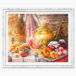 Cross stitch kit  Tea time 40 x 34 cm 50-09