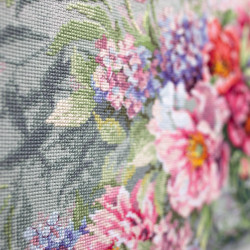 Cross stitch kit  Peonies and Hydrangeas 40 x 30 cm 510-224