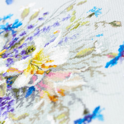 Cross stitch kit  Lilies and Cornflowers 40 x 25 cm 510-227