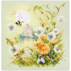 Cross stitch kit  Meadow Stories. Bumblebee 26 x 26 cm 510-354