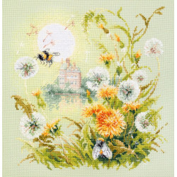 Cross stitch kit  Meadow Stories. Bumblebee 26 x 26 cm 510-354