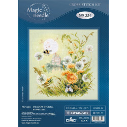 Cross stitch kit  Meadow Stories. Bumblebee 26 x 26 cm 510-354
