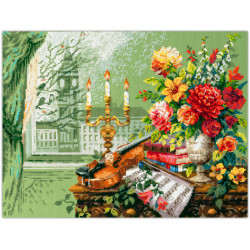 Cross stitch kit  Music of London 40 x 31 cm 520-559