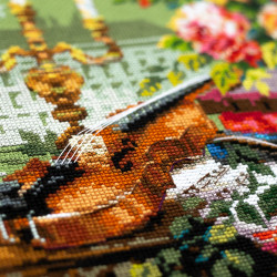 Cross stitch kit  Music of London 40 x 31 cm 520-559