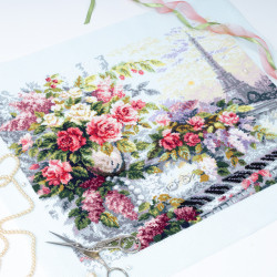Cross stitch kit  Melodies of Paris 40 x 31 cm 520-560