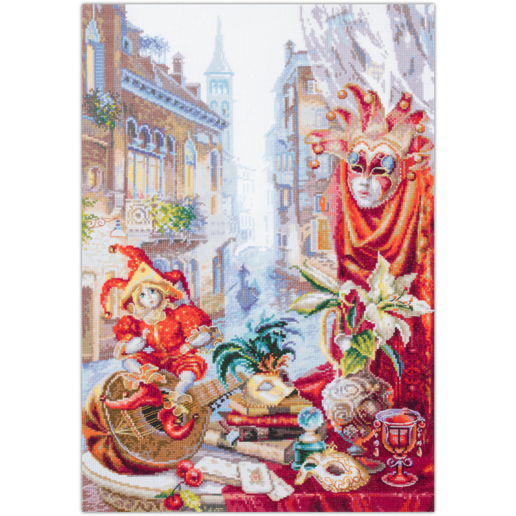 Cross stitch kit  Carnevale di Venezia 30 x 45 cm 528-555