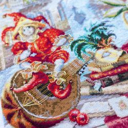 Cross stitch kit  Carnevale di Venezia 30 x 45 cm 528-555