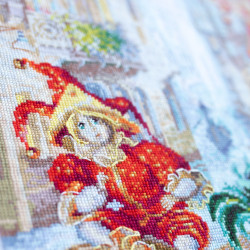 Cross stitch kit  Carnevale di Venezia 30 x 45 cm 528-555