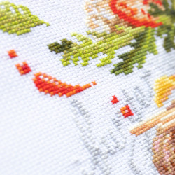 Cross stitch kit  Burger Lunch 19 x 22 cm 528-556