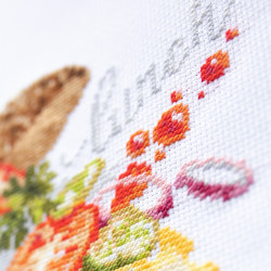 Cross stitch kit  Burger Lunch 19 x 22 cm 528-556