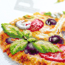 Cross stitch kit  Pizza 23 x 27 cm 528-557