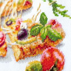 Cross stitch kit  Pizza 23 x 27 cm 528-557